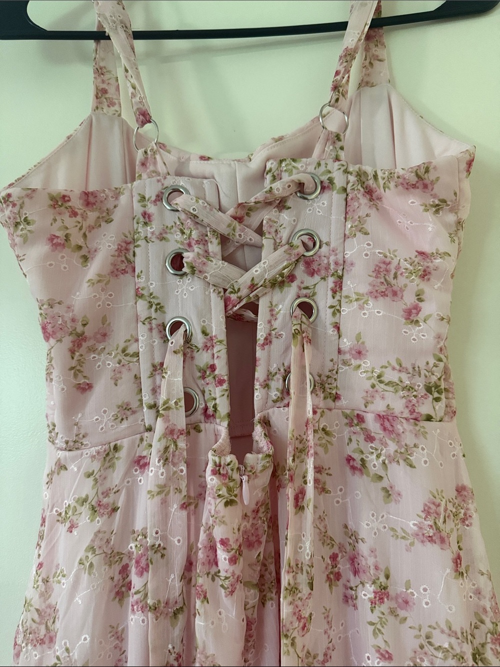 Altar'd State Blush Pink Floral Maxi Slip Dress - Picture 3 of 3